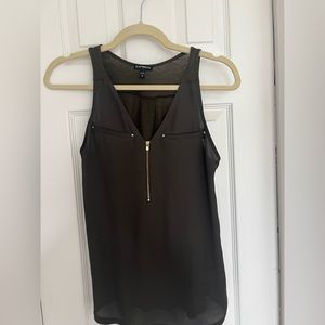 Hunter Green Zip Tank